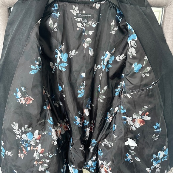 INC International Concepts Black Velvet Blazer - Picture 2 of 3